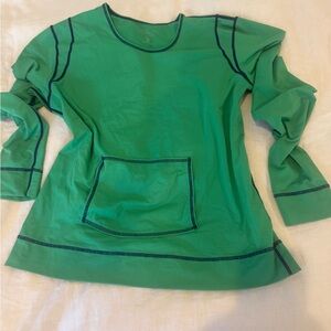 Athleta Green Swim Top